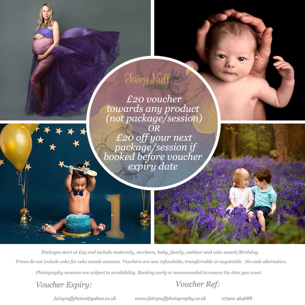 Fairy Nuff Photography voucher for MamaBabyBliss clients